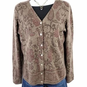 DEANE & WHITE Lambs Wool/Angora Cardigan